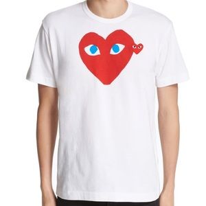 Heart face graphic t-shirt COMME DES GARÇONS PLAY